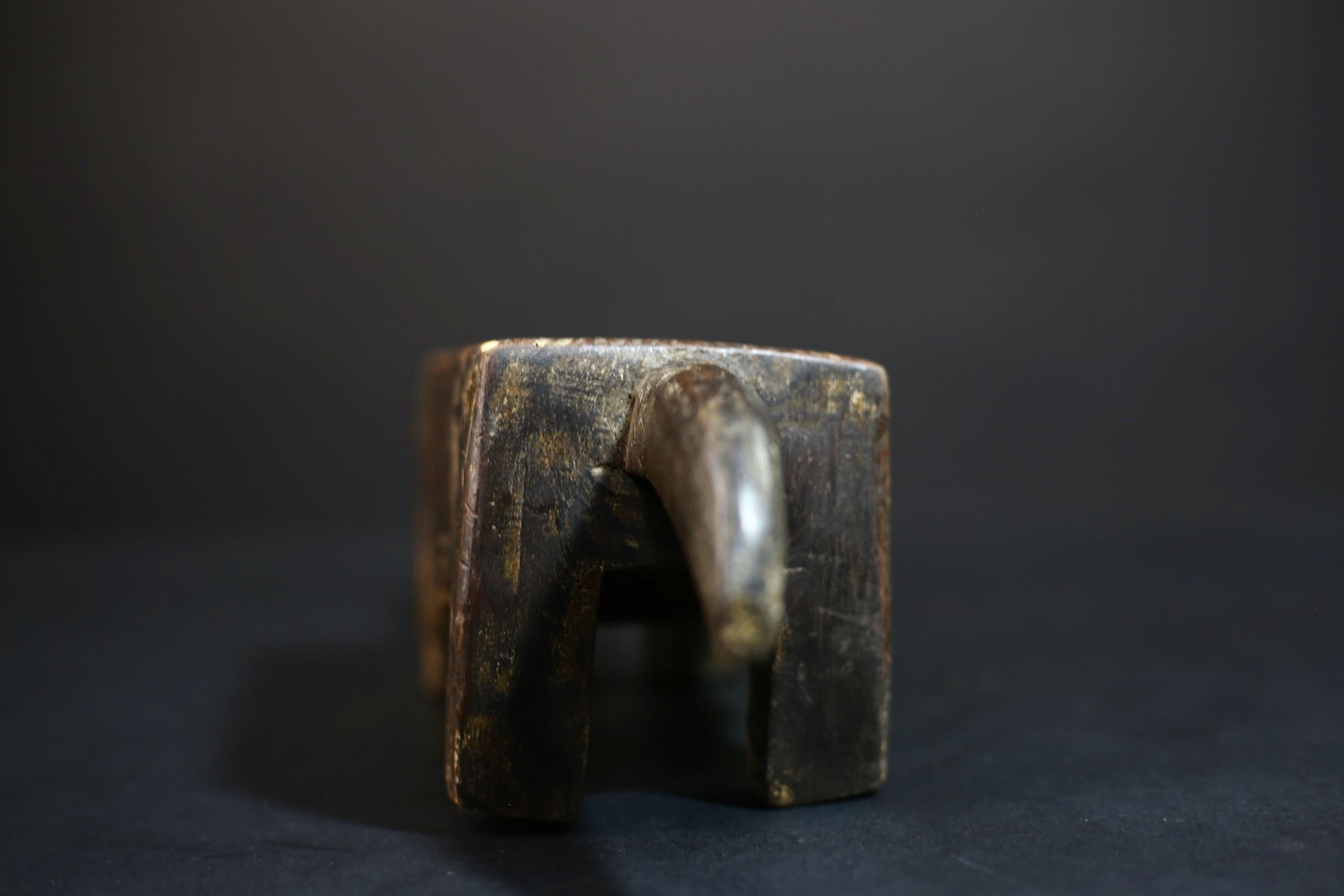 African Crafted Stool | Tribal Art Wood Seat | Unique Handmade Decor | Bohemian Style | Rustic Home Accent | Ethnic Furniture-G5211