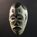 African Pende Pumbu Mask, Congo Ritual Power Face, Hand Carved Wood Wall Sculpture, Tribal Ancestor Decor-G5337