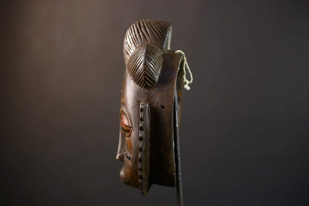 African Guro Mask | Authentic Handcrafted | Wooden Tribal Decor | Unique Home Accent | Cultural Art Piece-G5215