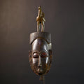 African Guro Mask | Authentic Handcrafted | Wooden Tribal Wall Art | Unique Cultural Decor | Home Accent Piece-G5214