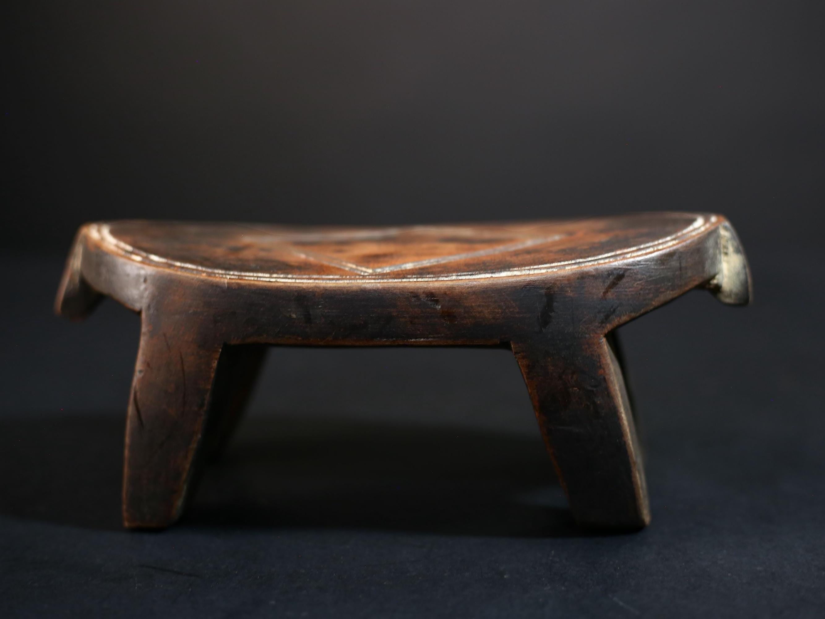 African Crafted Stool | Unique Ethnic Wooden Seat | Tribal Art | Home Decor Accent | Handcrafted Furniture | Cultural Heritage-G5226