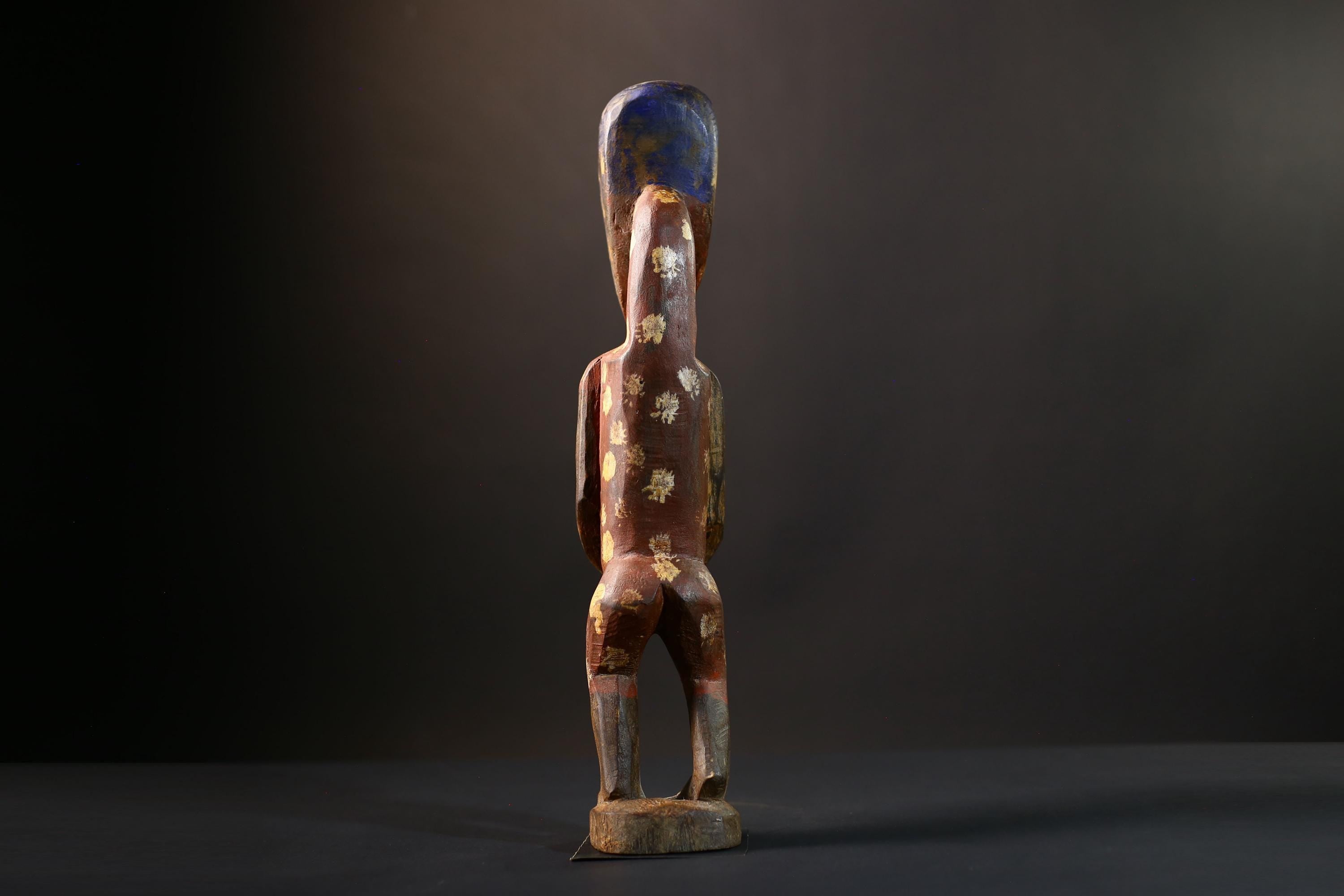 African Dan Figurine | Tribal Voodoo Statue | Handcrafted Folk Art | Vintage African Collectible | Ritual Decor Accent-G5244