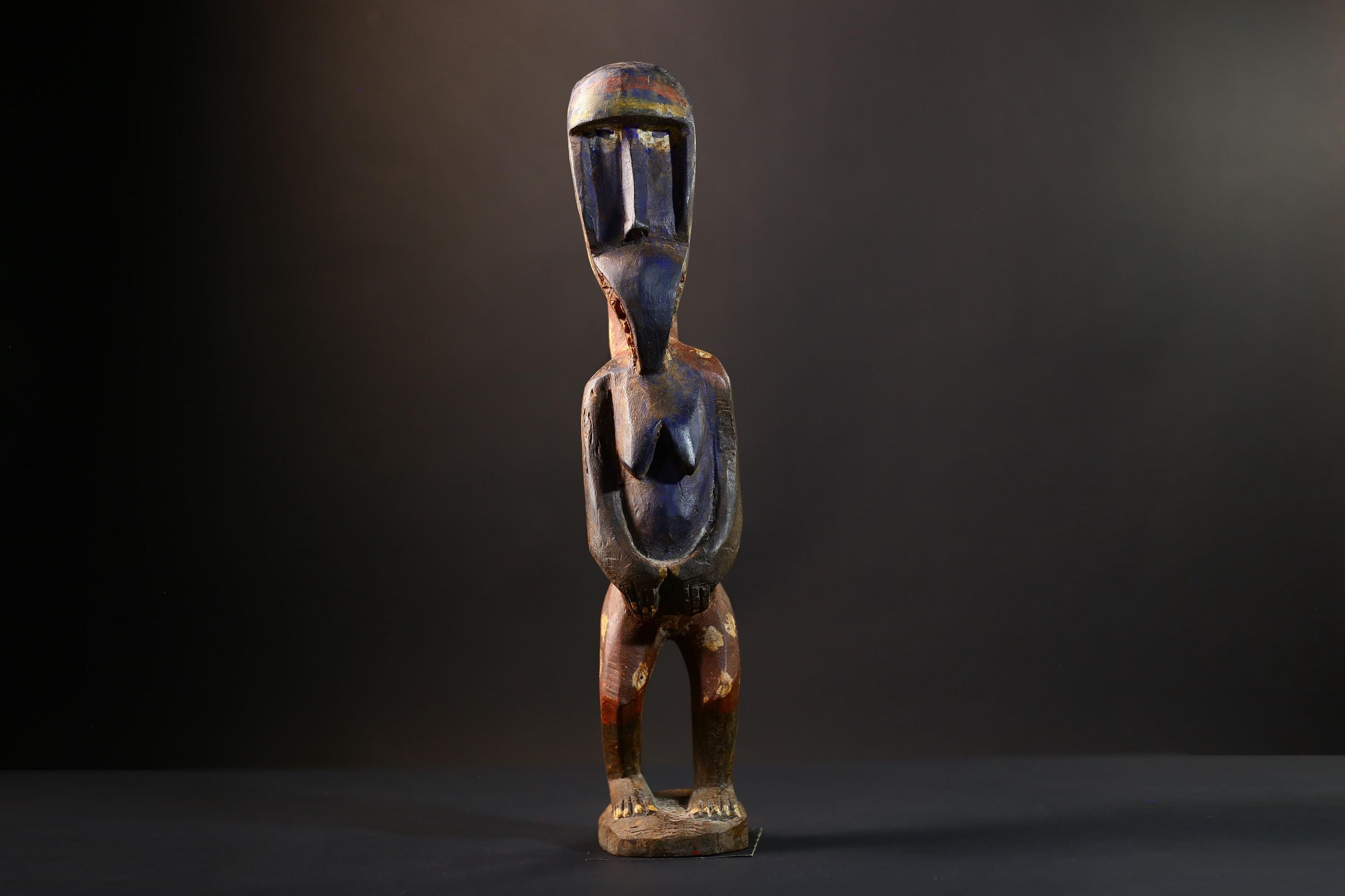African Dan Figurine | Tribal Voodoo Statue | Handcrafted Folk Art | Vintage African Collectible | Ritual Decor Accent-G5244