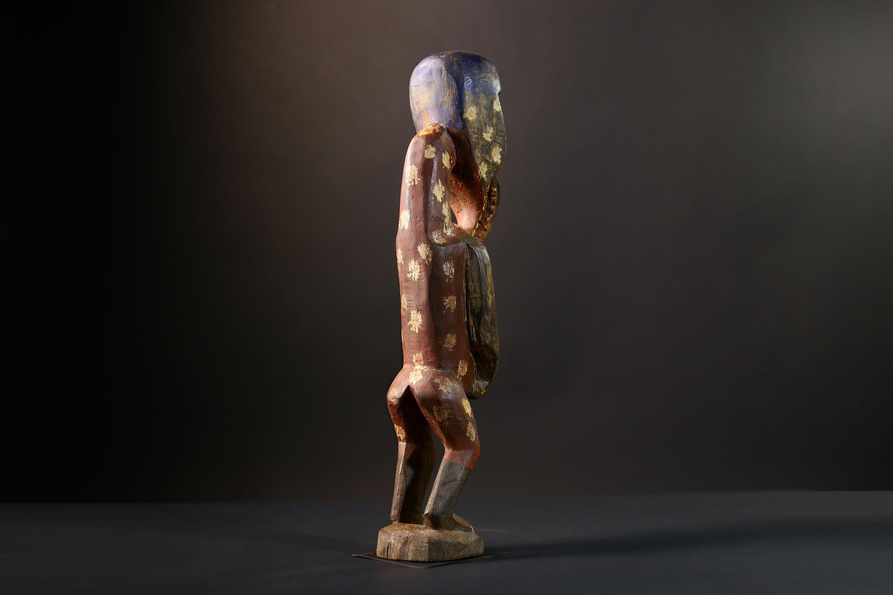 African Dan Figurine | Tribal Voodoo Statue | Handcrafted Folk Art | Vintage African Collectible | Ritual Decor Accent-G5244