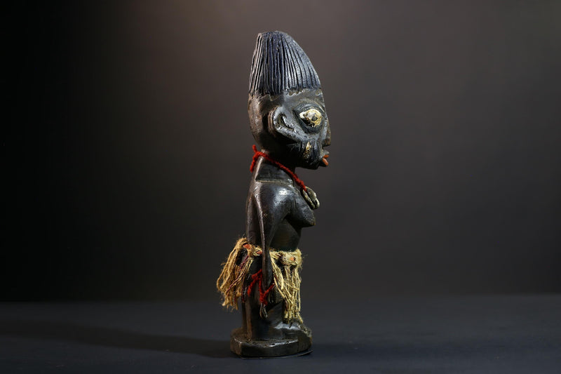 African Suku Congo Fertility Statue, Hand-Carved Female Ancestral Figure, African Wood Sculpture Décor-G5288