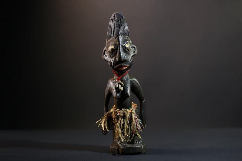 African Suku Congo Fertility Statue, Hand-Carved Female Ancestral Figure, African Wood Sculpture Décor-G5288