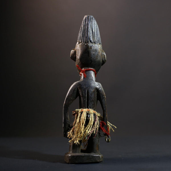 African Suku Congo Fertility Statue, Hand-Carved Female Ancestral Figure, African Wood Sculpture Décor-G5288