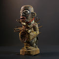 Nkisi Nkondi Power Figure | Kongo Nail Fetish Sculpture | African Voodoo Tribal Art-G5286