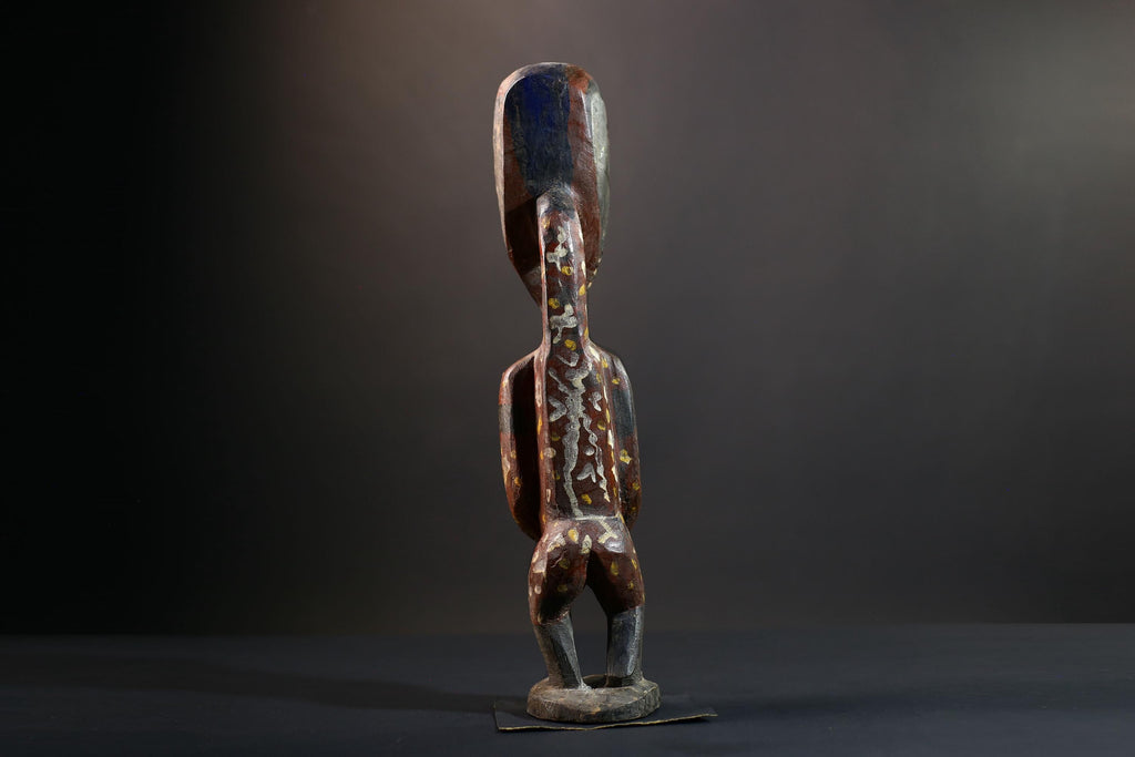 Nkisi Nkondi Power Figure | Kongo Nail Fetish Sculpture | African Voodoo Tribal Art-G5283