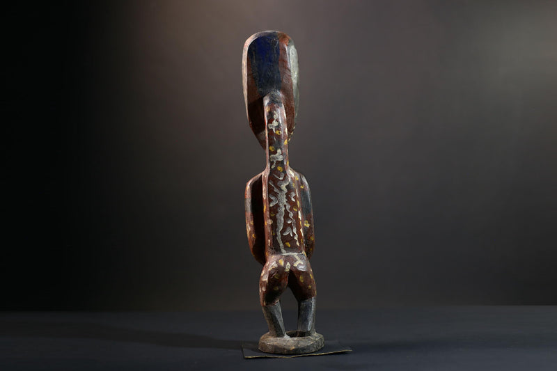 Nkisi Nkondi Power Figure | Kongo Nail Fetish Sculpture | African Voodoo Tribal Art-G5283