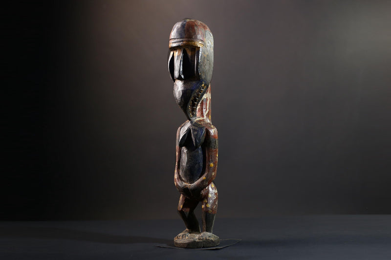 Nkisi Nkondi Power Figure | Kongo Nail Fetish Sculpture | African Voodoo Tribal Art-G5283