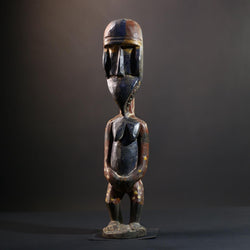 Nkisi Nkondi Power Figure | Kongo Nail Fetish Sculpture | African Voodoo Tribal Art-G5283