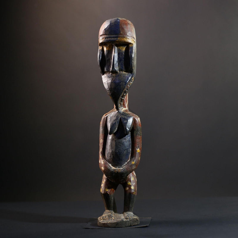 Nkisi Nkondi Power Figure | Kongo Nail Fetish Sculpture | African Voodoo Tribal Art-G5283