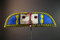 African wall decor, Bwa butterfly mask from Burkina Faso, spirit wing sculpture,tribal wood panel art, painted ceremonial wall carving-G5392
