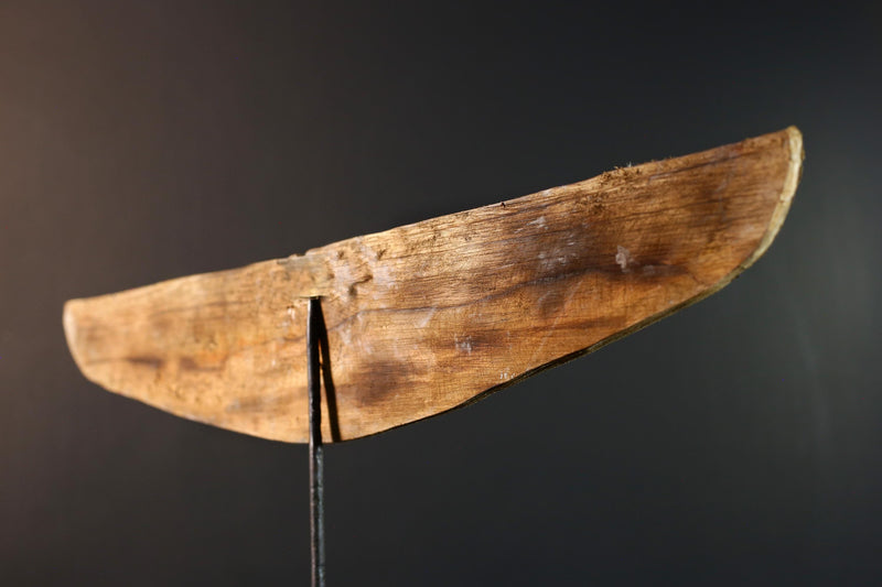 African wall decor, Bwa bird mask from Burkina Faso, flying spirit sculpture, tribal ritual wood art, geometric ceremonial wall piece-G5387