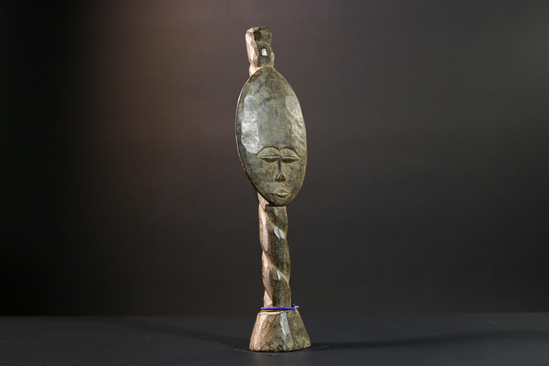 African fertility statue, Ashanti akuaba doll, carved wood fertility figure, tribal woman statue, African home decor, Ghana art-G5408