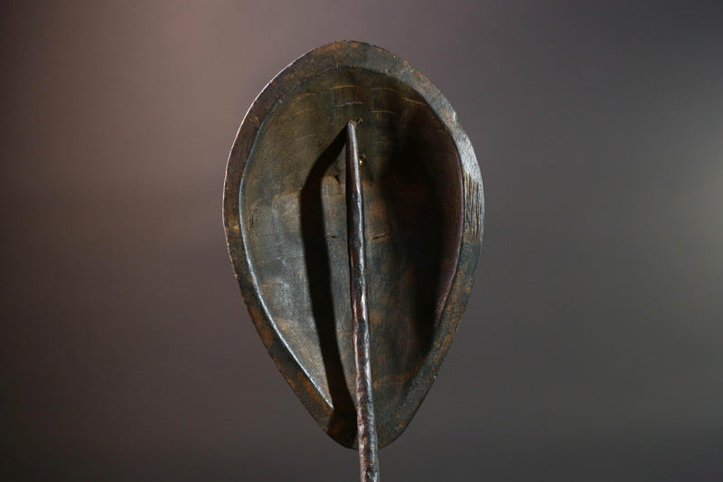 African Dan mask tribal african wall mask carved dark wood face spirit mask Liberia initiation mask art minimalist african decor  G5459