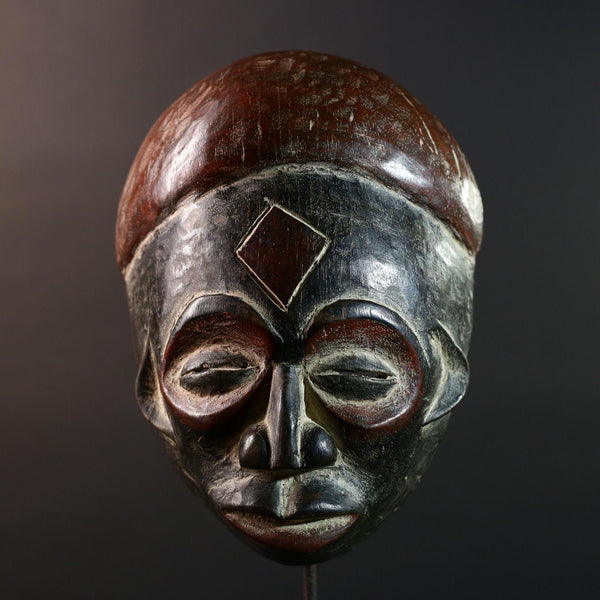 Dan African Tribal Mask Wall Art Carved Wood Liberia Ritual Ceremony Face Sculpture Decor Cultural Heritage-G5603