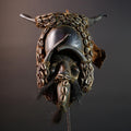 Africa Dan Cowrie Shell Mask Tribal Headdress Wood Carving Spirit Ritual Art Decor Cote d’Ivoire Authentic Folk Sculpture Wall Display-G5648
