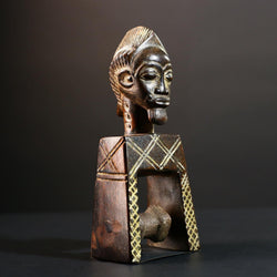 Handcrafted Traditional African Wooden Pulley Decorative Tribal Sculpture Vintage Home Decor Rustic Wall Art Authentic Carved Gift-G5701