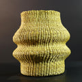 Woven Raffia Storage Basket Boho Home Décor Natural Palm Fiber Handcrafted Tribal Art Organizer Gift for Living Room Shelf Display G5709