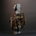 African nail fetish figure Kongo carved tribal power sculpture Congo nkisi art spirit shrine statue spiritual protective wood decor G5600