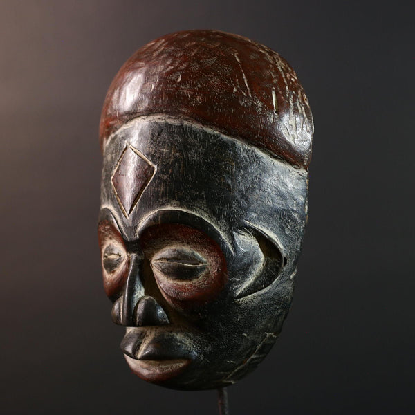 Dan African Tribal Mask Wall Art Carved Wood Liberia Ritual Ceremony Face Sculpture Decor Cultural Heritage-G5603