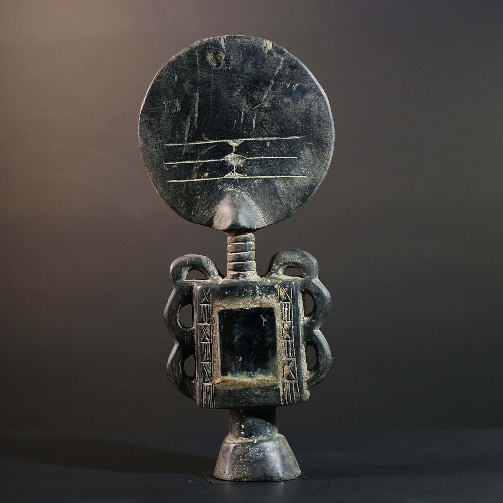 African Akan Fertility Doll Hand Carved Ghana Ashanti Tribal Sculpture Home Decor Collectible Wood Art Piece Heirloom Gift Art Set-G5722