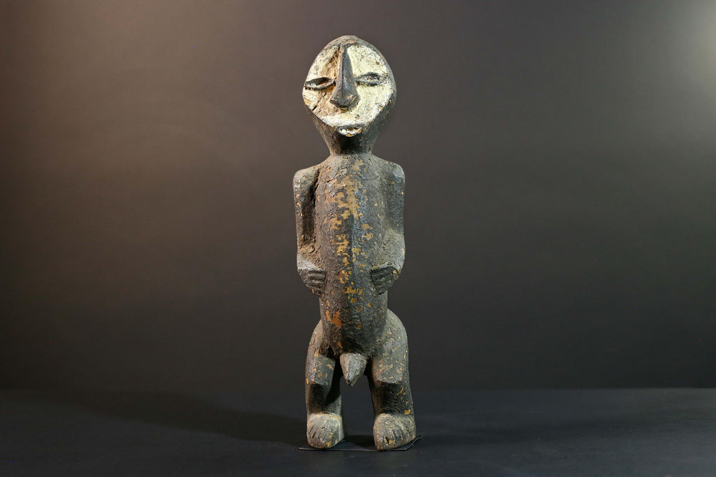 African Fang Statue Tribal Wood Sculpture Gabonese Ancestral Carving Home Decor Authentic Art Collectible Figurine Cultural Gift-G5723