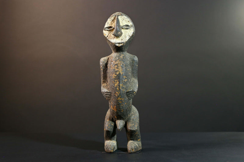 African Fang Statue Tribal Wood Sculpture Gabonese Ancestral Carving Home Decor Authentic Art Collectible Figurine Cultural Gift-G5723