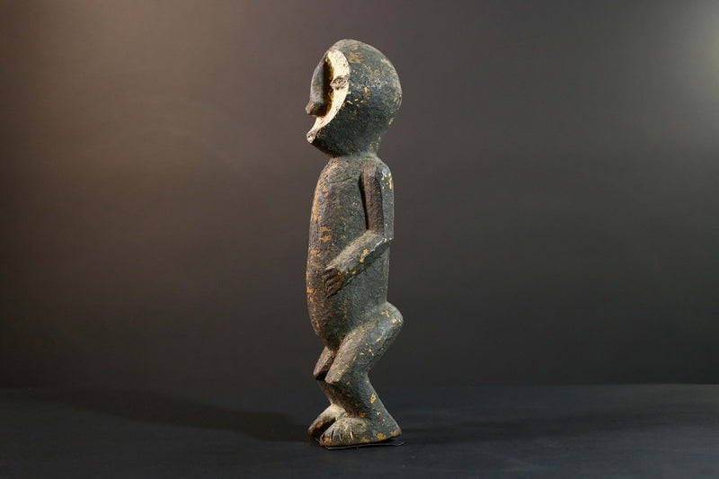 African Fang Statue Tribal Wood Sculpture Gabonese Ancestral Carving Home Decor Authentic Art Collectible Figurine Cultural Gift-G5723