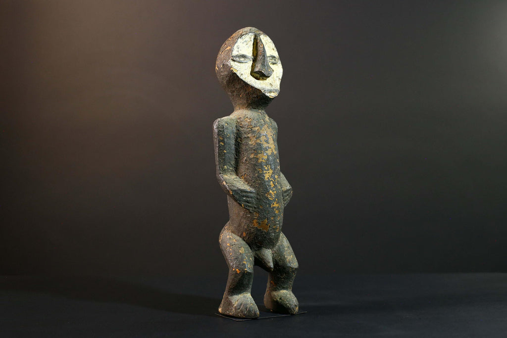 African Fang Statue Tribal Wood Sculpture Gabonese Ancestral Carving Home Decor Authentic Art Collectible Figurine Cultural Gift-G5723
