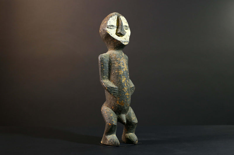 African Fang Statue Tribal Wood Sculpture Gabonese Ancestral Carving Home Decor Authentic Art Collectible Figurine Cultural Gift-G5723