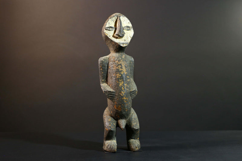 African Fang Statue Tribal Wood Sculpture Gabonese Ancestral Carving Home Decor Authentic Art Collectible Figurine Cultural Gift-G5723