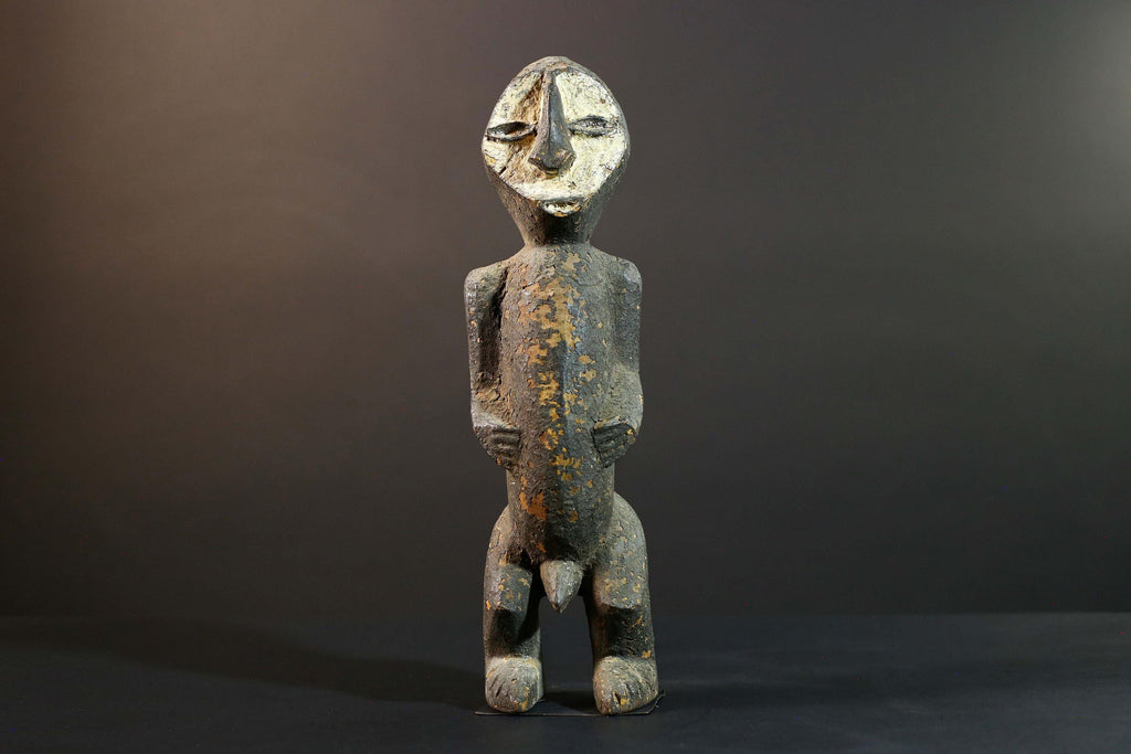 African Fang Statue Tribal Wood Sculpture Gabonese Ancestral Carving Home Decor Authentic Art Collectible Figurine Cultural Gift-G5723