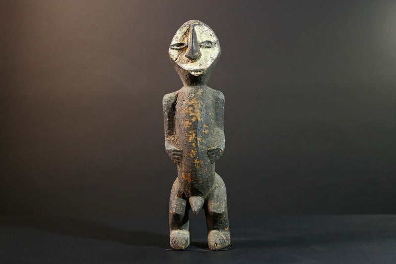 African Fang Statue Tribal Wood Sculpture Gabonese Ancestral Carving Home Decor Authentic Art Collectible Figurine Cultural Gift-G5723