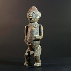 Vintage African Wood Sculpture Tribal Figure Carving Ethnic Art Home Decor Wall Art Unique Collectible Gift Rustic Statement Piece-G5724
