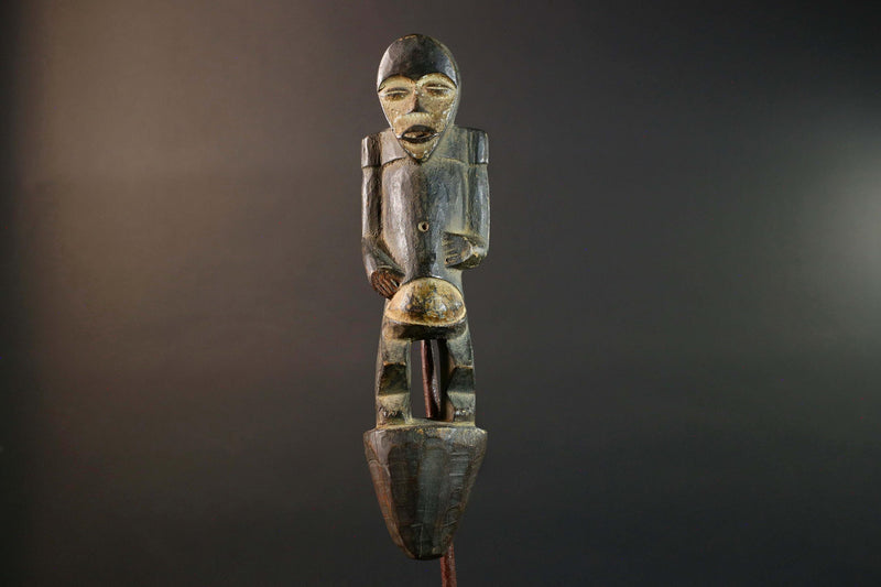 African Fang Tribe Carved Wood Sculpture Tribal Figure Vintage Home Decor Accent Wall Art Unique Gift Collectible Ethnic Art Piece-G5725