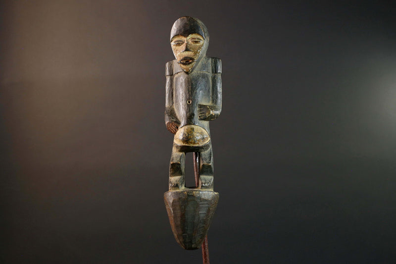 African Fang Tribe Carved Wood Sculpture Tribal Figure Vintage Home Decor Accent Wall Art Unique Gift Collectible Ethnic Art Piece-G5725