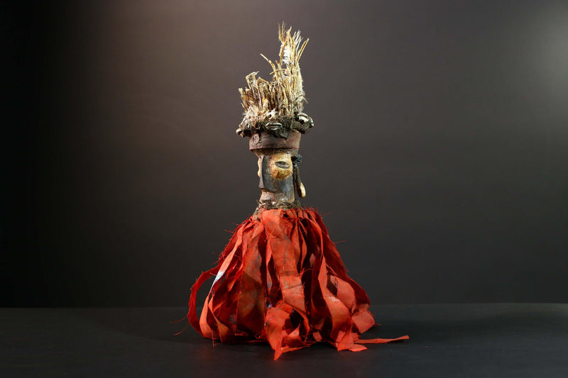 Authentic African Kongo Nkisi Fetish Wood Sculpture Tribal Wall Art Home Decor Vintage Gift Unique Collectible Premium Artisan Art-G5731