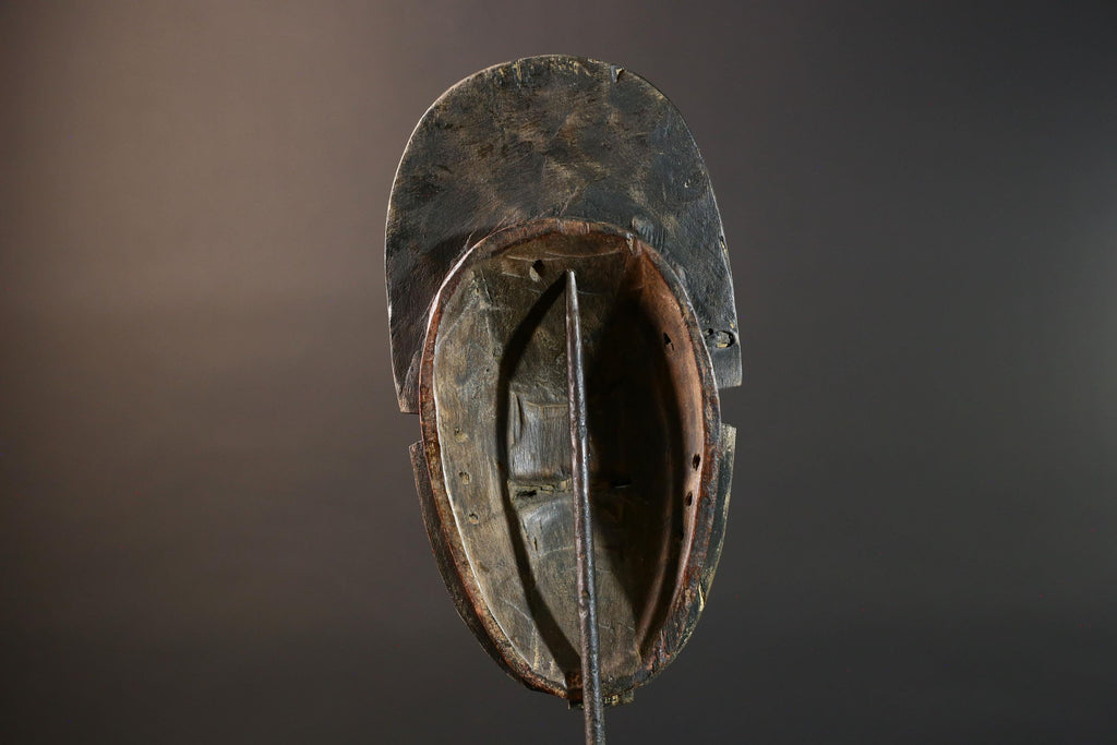 African Sun Face Wall Mask Hand-Carved Wood Tribal Home Decor Ethnic Art Hanging Piece Unique Handcrafted Gift One-of-a-Kind Collector -9720