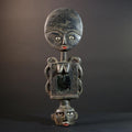 African wood statue hand carved tribal accent sculpture collectible art piece ancestral decor rare heirloom piece handmade-G5716
