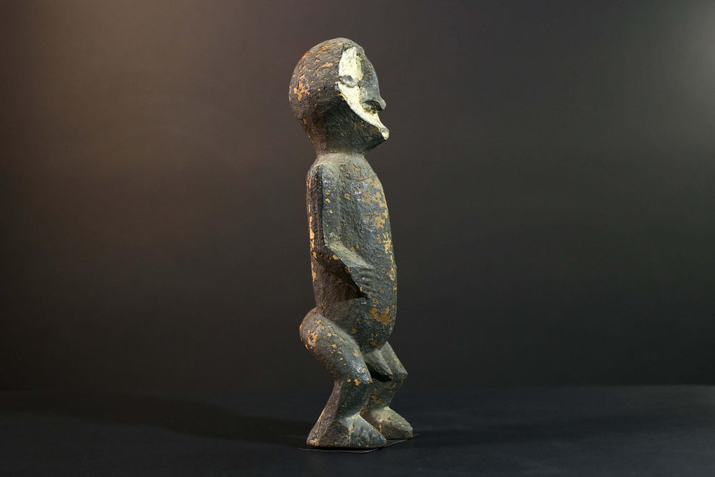 African Fang Statue Tribal Wood Sculpture Gabonese Ancestral Carving Home Decor Authentic Art Collectible Figurine Cultural Gift-G5723