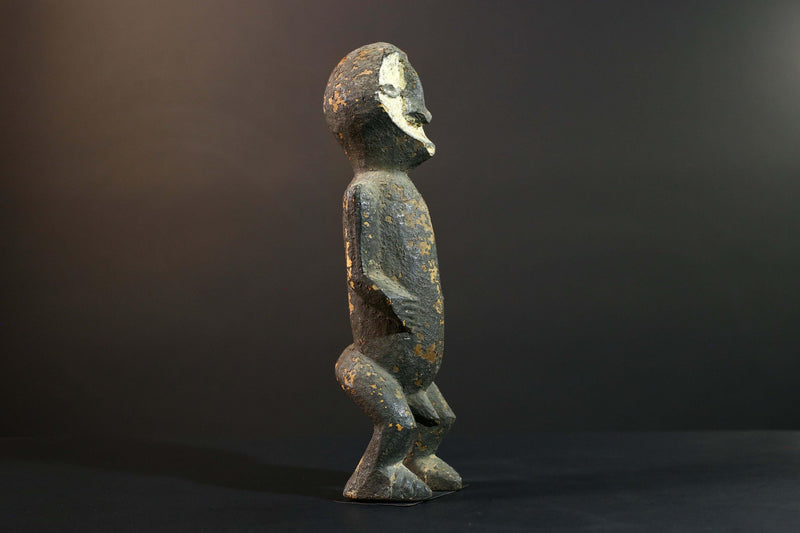 African Fang Statue Tribal Wood Sculpture Gabonese Ancestral Carving Home Decor Authentic Art Collectible Figurine Cultural Gift-G5723