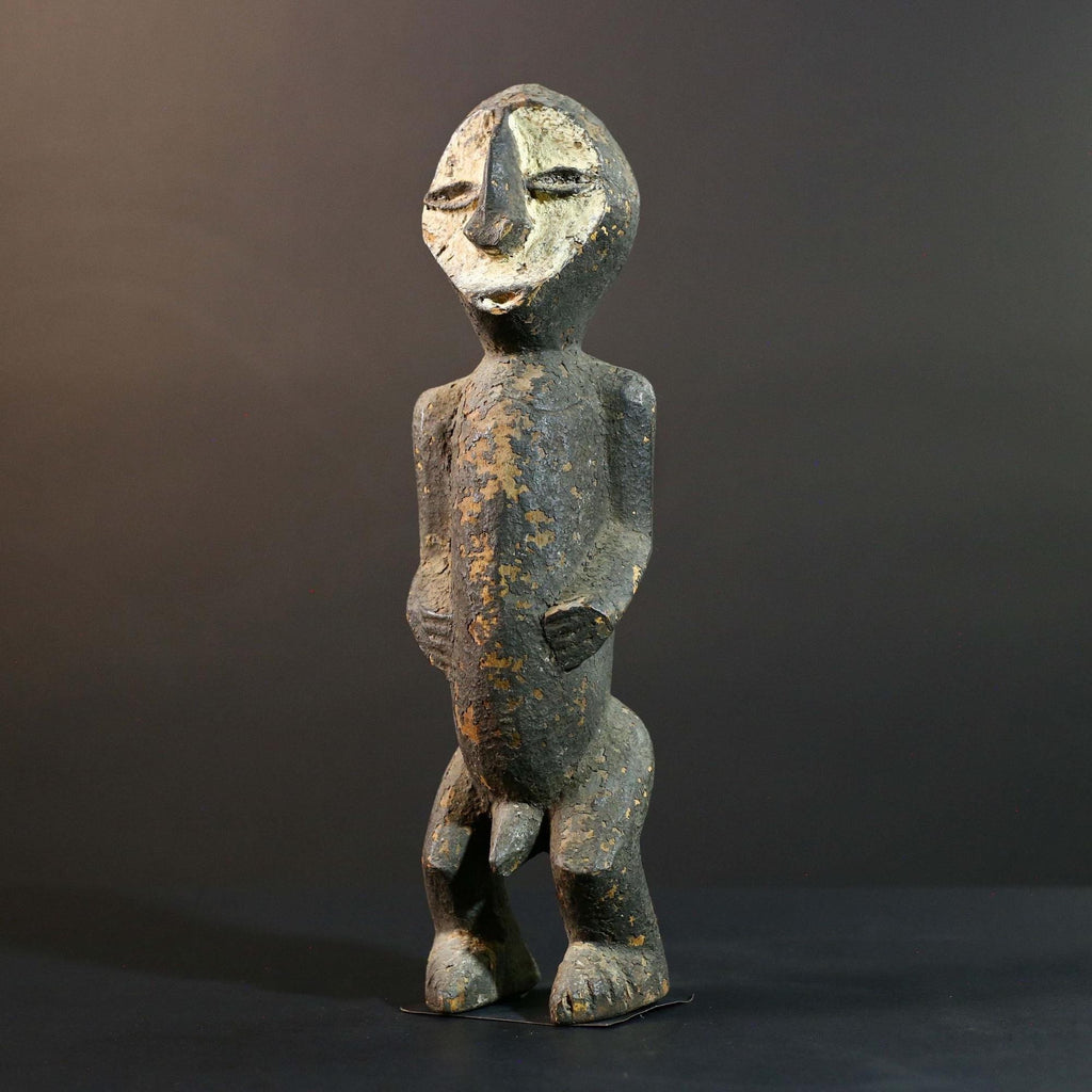African Fang Statue Tribal Wood Sculpture Gabonese Ancestral Carving Home Decor Authentic Art Collectible Figurine Cultural Gift-G5723