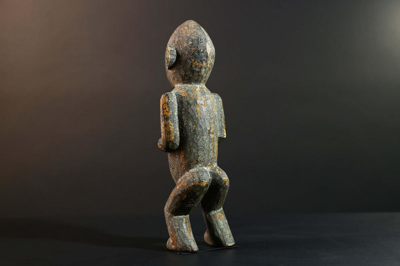 Vintage African Wood Sculpture Tribal Figure Carving Ethnic Art Home Decor Wall Art Unique Collectible Gift Rustic Statement Piece-G5724