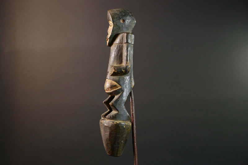 African Fang Tribe Carved Wood Sculpture Tribal Figure Vintage Home Decor Accent Wall Art Unique Gift Collectible Ethnic Art Piece-G5725