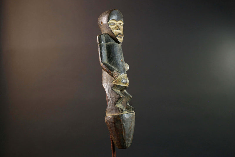 African Fang Tribe Carved Wood Sculpture Tribal Figure Vintage Home Decor Accent Wall Art Unique Gift Collectible Ethnic Art Piece-G5725