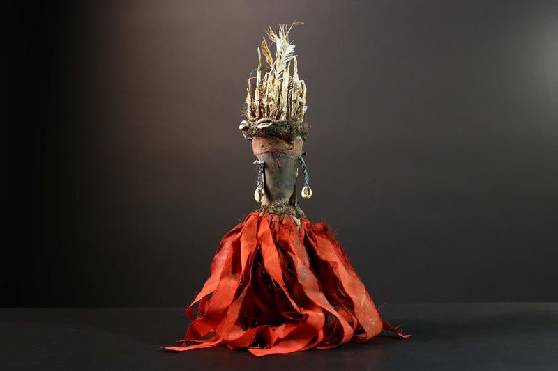 Authentic African Kongo Nkisi Fetish Wood Sculpture Tribal Wall Art Home Decor Vintage Gift Unique Collectible Premium Artisan Art-G5731