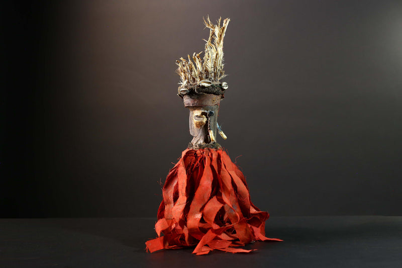 Authentic African Kongo Nkisi Fetish Wood Sculpture Tribal Wall Art Home Decor Vintage Gift Unique Collectible Premium Artisan Art-G5731